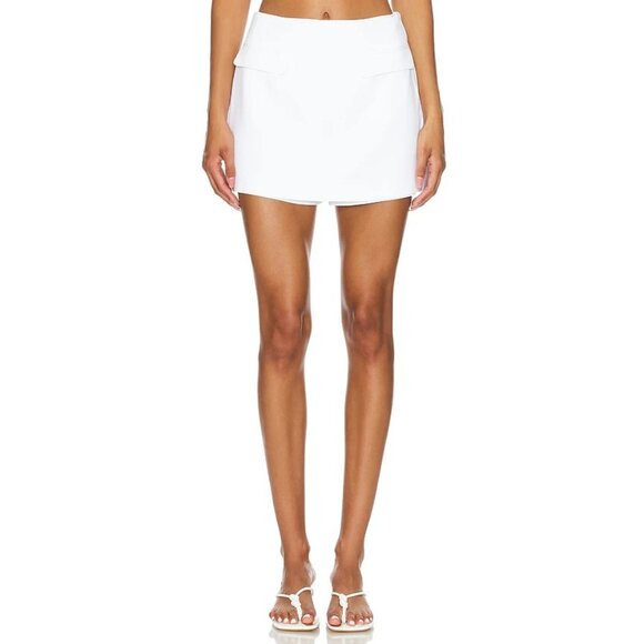Solid & Striped The Micayla Skort Skirt Optic White - Picture 1 of 5